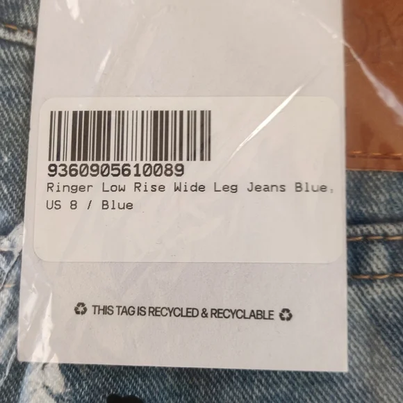 Classic Blue Wide-Leg Women Jeans - Picture 6 of 16